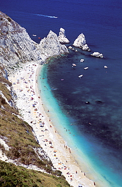 Due Sorelle beach, Sirolo, Marche, Italy