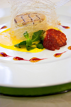 Semifreddo al croccantino e rum, Helvetia Beauty Farm hotel, Porretta Terme, Emilia Romagna, Italy
