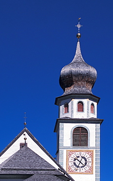 Church, San Cassiano, Val Badia, Trentino Alto Adige, Italy