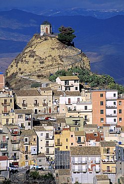 Cityscape, Centuripe, Sicily, Italy