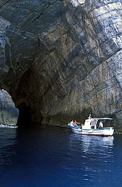 Grotta della Bombarda cave, Marettimo island, Egadi islands, Sicily, Italy