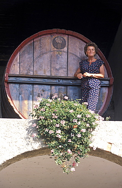 Pia Berlucchi owner, Dosso delle Quercie vineyard, Borgonato, Lombardy, Italy