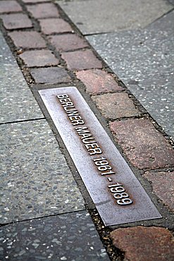 Site of Berlin Wall, Friedrichstrasse, Berlin, Germany, Europe