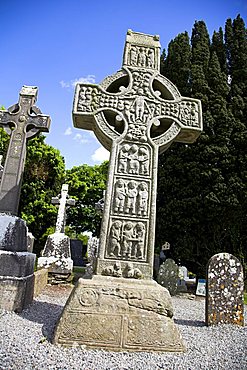 Detail, Celtic High Cross, Monasterboice, County Louth, Leinster, Eire (Republic of Ireland), Europe