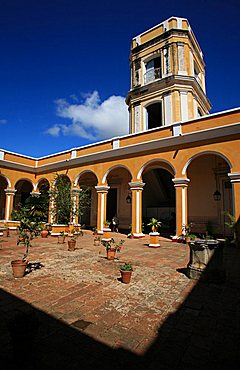 Courtyard, Palacio Cantero, Trinidad, UNESCO World Heritage Site, Cuba, West Indies, Central America