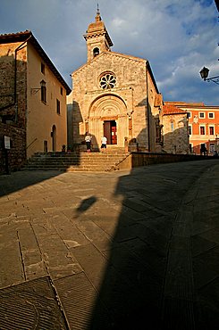 Collegiata church, San Quirico d'Orcia, Tuscany, Italy, Europe