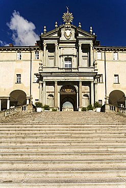 Porta Regia monumental portal, Sanctuary, Oropa, Piedmont, Italy, Europe