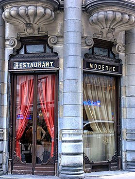 Restaurant, Lourdes, Hautes-Pyrenees, France, Europe
