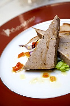 Mallard and nuts bread, Grand Hotel Continental, Siena, Tuscany, Italy