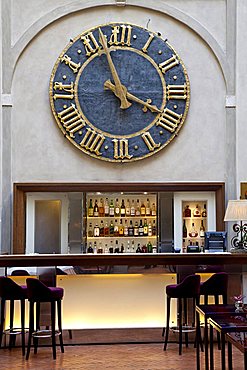 Bar and restaurant, Grand Hotel Continental, Siena, Tuscany, Italy