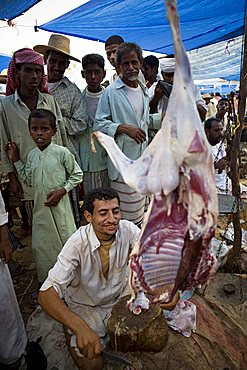 Flesh market, Al Muarras, Yemen, Middle East  