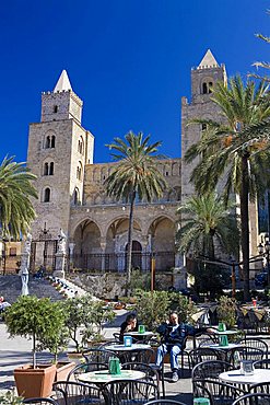 Cathedral square, Cefalu, Sicily, Italy