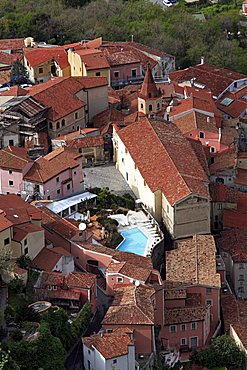 Village view from Mount San Biagio, Maratea, Basilicata, Italy 