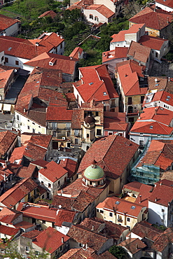 Village view from Mount San Biagio, Maratea, Basilicata, Italy 