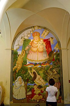 Fernando Botero, Heaven's door fresco, Pietrasanta, Tuscany, Italy