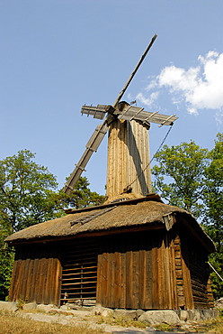 Windmill, Skansen, open air museum, Djurgården island, Stockholm, Sweden, Scandinavia, Europe