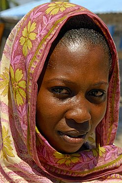 Portrait of a woman, Zanzibar, United Republic of Tanzania, Africa