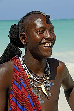 A Maasai tribesman, Zanzibar, United Republic of Tanzania, Africa