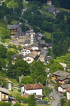 Village view, Valcanale, Lombardy, Italy
