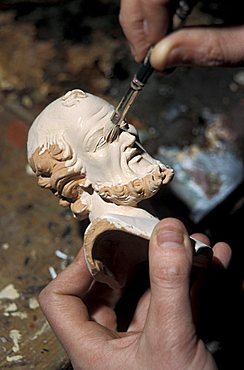 Crib's statuette maker, Naples, Campania, Italy