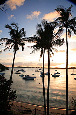 Sunset on Somerset Long Bay, Somerset Island, Bermuda, Atlantic Ocean, Central America