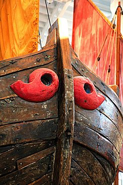 Magis symbols on a ship, Museo della Marineria, Cesenatico, Emilia Romagna, Italy