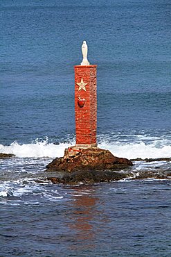 Virgin Mary statue, Porto Palo, Sicily, Italy