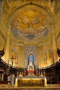 Altar of Sant'Agata Cathedral, Catania, Sicily, Italy, Europe