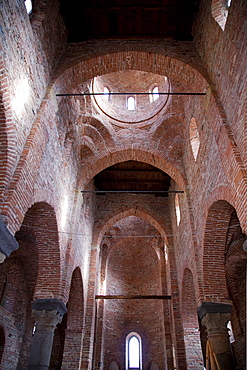 Interior, Church of Santi Pietro e Paolo d'Agrò, Agrò river valley, Casalvecchio Siculo, Messina, Sicily, Italy, Europe