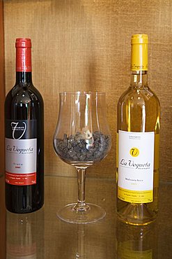 Local red and white wine, The Countryman House Museum, La Geria, Mozaga, Lanzarote, Canary Islands, Spain