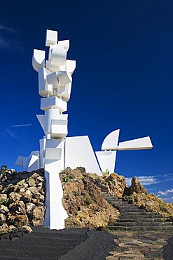 Campesino Monument, La Geria, Mozaga, Lanzarote, Canary Islands, Spain