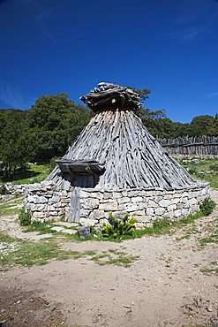 A very old house of an herdsman named "Quile" restored, it is located in a place called "Sa Portiscra" in the Supramonte of Urzulei, Gennargentu and Orosei Gulf National Park,  Sardinia, Italy, Europe