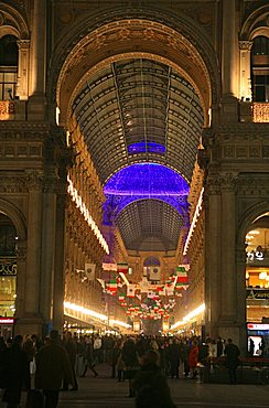 Vittorio Emanuele II gallery, Milan, Lombardy, Italy, Europe