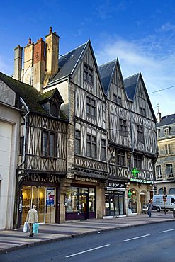 Half-timbered house, Dijon, Bourgogne, France, Europe