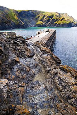 Mullion Cove, Lizard Peninsula, Cornwall, England, Great Britain