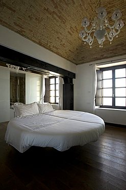 Main bedroom, Interior, Bed & Breakfast, Capo Spartivento light house, Sardinia, Italy, Europe