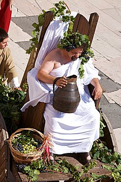 Bacco, historic recalling Uva e Dintorni,  Sabbionara d'Avio, Bassa Vallagarina, Trentino Alto Adige, Italy, Europe