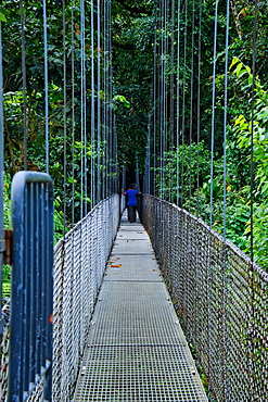 Flying Bridge, La Fortuna national Park, Republic of Costa Rica, Central America