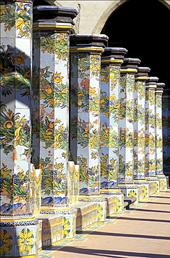 Santa Chiara's cloister, Naples, Campania, Italy