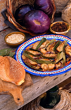 Aubergines alla beccafico, Sicily, Italy