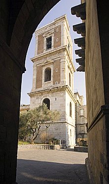 Belltower, Santa Chiara, Neaples, Campania, Italy, Europe