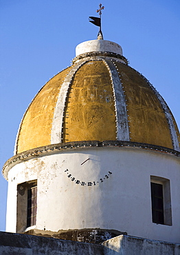 San Gaetano church dome, Forio d'Ischia, Ischia island, Campania, Italy, Europe