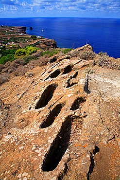 Necropolis,  Ustica, Ustica island, Sicily, Italy