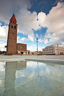 Piazza Roma square, Carbonia (CI), Sardinia, Italy, Europe