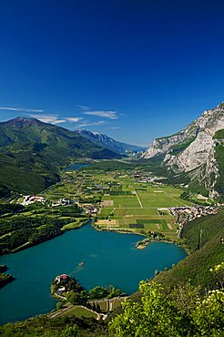 Toblino Castle on Toblino lake, Trentino Alto Adige, Italy, Europe