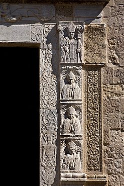 Basrelief, Cathedral, Otranto, Salento, Apulia, Italy