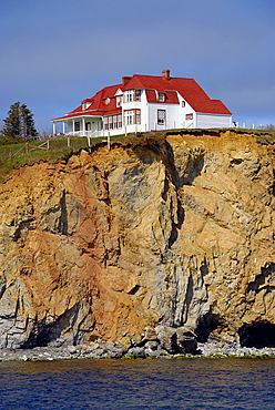 House on the rock, Perce, Gaspe peninsula, Quebec, Canada, North America