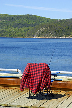 Fishing on the fiord, River, Saguenay National Park, Cv¥te-Nord, Quebec, Canada, North America