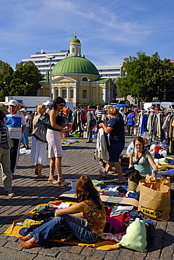 Kauppatori market square, Turku Abo, Finland, Scandinavia, Europe