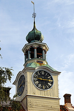 Wooden town hall in old town, Rauma, Satakunta, Finland, Scandinavia, Europe